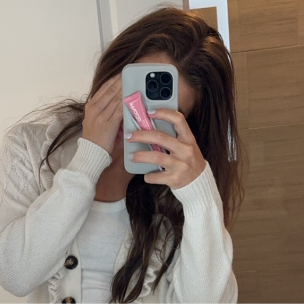 Rhode iPhone 15 pro phone case grey